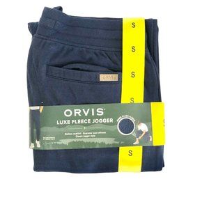 Orvis Luxe Fleece Jogger Lounge Pant, Dress Blue, Size Small